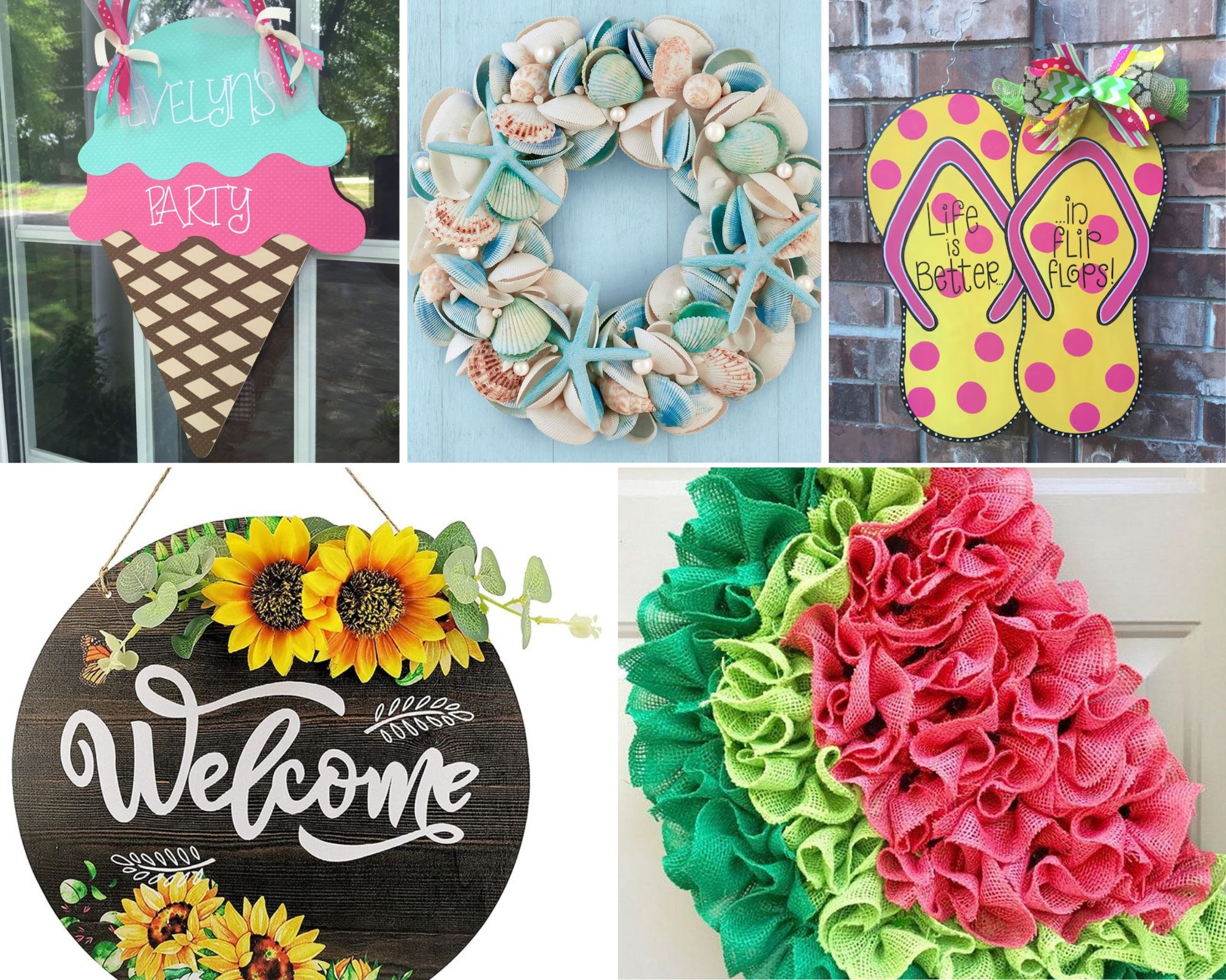 Spruce Up Your Home for Summer with 5 Festive Door Hangers Ideas